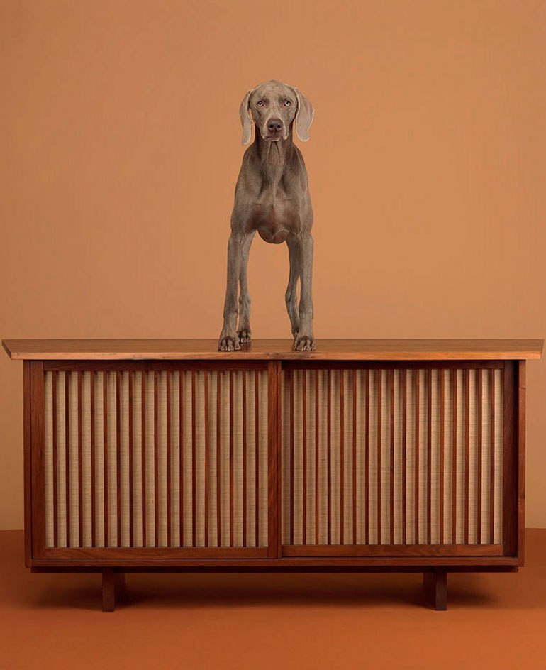 Cherry wood sideboard designed by Nakashima in 1966.