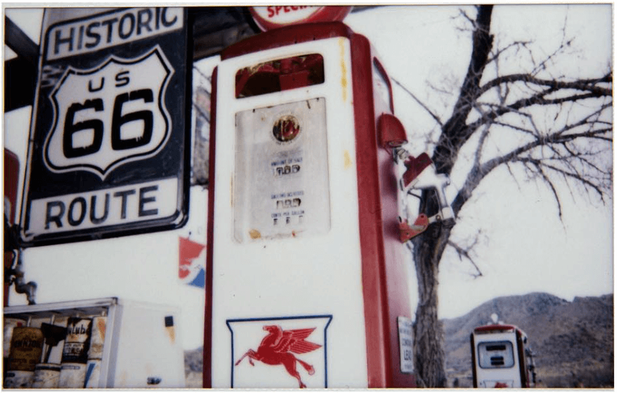 Old gas pump on #route66 at the #HackBerryGeneralStore, Arizona.