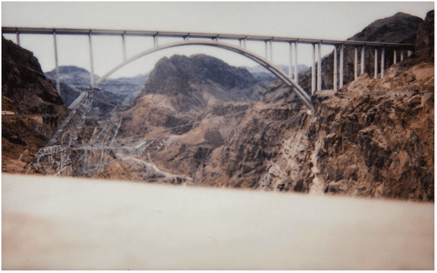 View from the #HooverDam. Couldn’t quite see all the way over the short concrete wall.