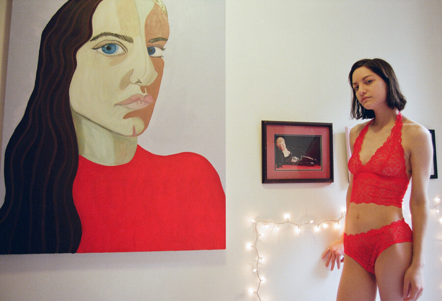 lonely Artist Alice at her home in New York