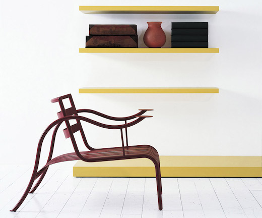 The Thinking Man’s Chair was designed by Morrison for Cappellini in 1986 and was his first product for the brand