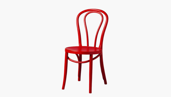 grey red chair