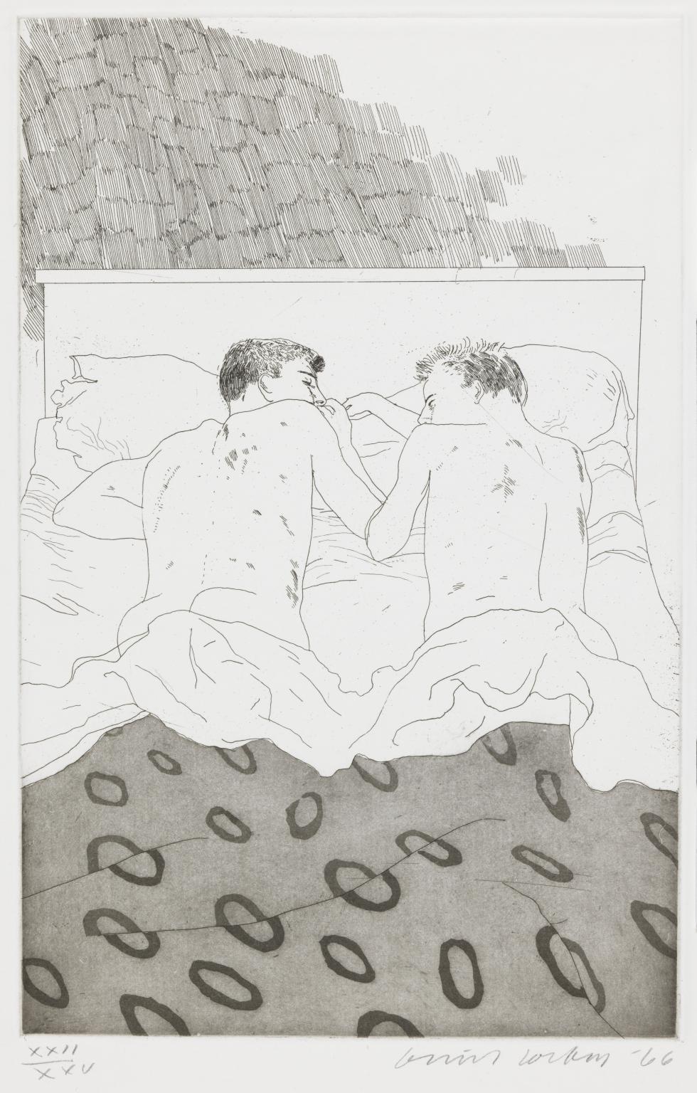 Two Boys Aged 23 or 24 1966 by David Hockney born 1937